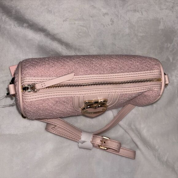 Juicy Couture Pink Clay Precious Moments Roll Bag Bow Mini Crossbody NWT - Picture 6 of 11
